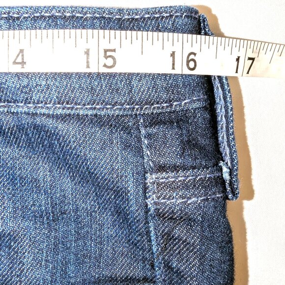 AG Adriano Goldschmied | The Stilt Cigarette Leg Mid Rise Dark Wash Jeans | 31R - Picture 8 of 10